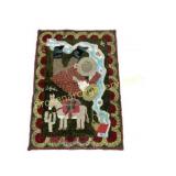 Hand-Hooked Western-Style Rug