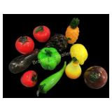 Glass Fruits and Vegetables