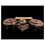 Asian Style Wood Display Stands