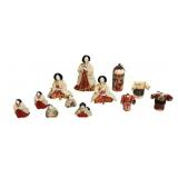 Group Japanese Dolls