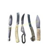 Custom Hand-Forged Fixed-Blade Knives