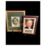 Two Autographed Photos, Shirley Temple, Bush