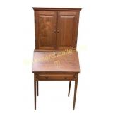 Cherry Secretary Desk with Hutch Top