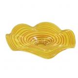 Yellow Glass Decorative Bowl