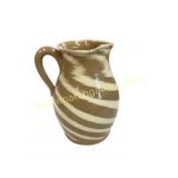 Brown and White Don Craig Ceramic Pitcher