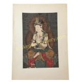 Fugen Bosatsu Woodblock Print