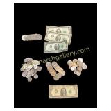 Group of Mixed  Coinage and Paper Currancy