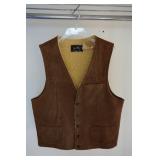 Joo Kay Leather Sherpa Vest 1970s