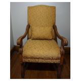 Baroque Revival Style Carved Armchair