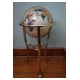 Unique Art Pearl Ocean & Gemstone World Globe