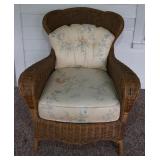 Ficks Reed Wide Arm Wicker  Armchair 1929
