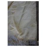 Vintage Damask Floral Balloon Fringed Valance