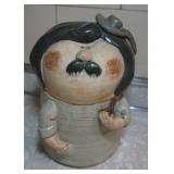 Uctci Pottery Peasant Man Cookie Jar