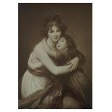 "Maternal Tenderness" Self Portrait Signed