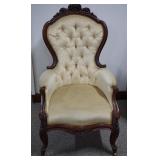Victorian Balloon Back Upholstered Chair