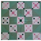 9 Patch Block Quilt Lap Size Quilt