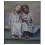 Nancy Noel "Two Friends" Signed AP O/C COA