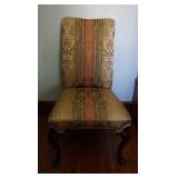 Queen Anne Style Carved Mahogany Chair