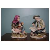 Lefton Figurines "Old Man & Woman"