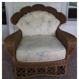 Ficks Reed Wide Arm Wicker Chair 1929