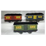 American Flyer Tinplate Train Cars