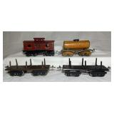 Tinplate Train Cars 4 wheel
