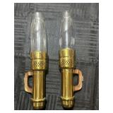 Antique RR Car Lantern Sconces Pair