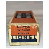Lionel #2954 Box Car BOX ONLY
