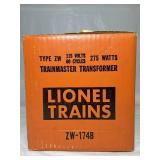 Lionel ZW-174B Trainmaster Transformer BOX ONLY