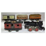 Ives Cast Iron Windup Train #1 & Cars