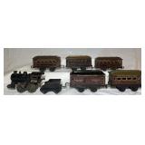 Bing Cast Iron Windup Train & Passenger Cars
