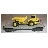 Lionel 6411 Flat Car W/Dump Tric O Gauge