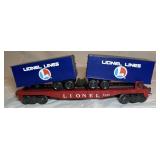 Lionel 3460 Flat Car W/Trailers O Gauge