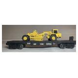 Lionel Car Hauler W/Cat Earth Scraper 6424 O Gauge