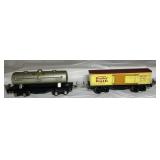 Lionel Lines O/O27 Train cars 1680,1679 O Gauge