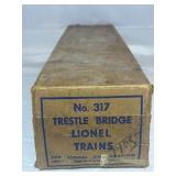 Lionel #317 Trestle Bridge BOX ONLY