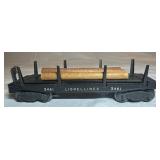 Lionel 3461 Log Dump Flat Car O Gauge