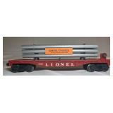 Lionel Flat Car W/Pipe Load 6818 O Gauge