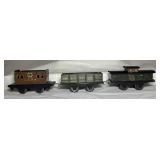 American Flyer Tinplate Train Cars