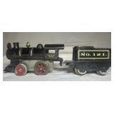 Ives Cast Iron Train #0 & Tender #121