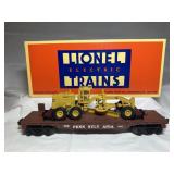 Lionel O Lionel Penn Flat Car W/Grader & Box
