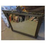 Mid Century Regency style wall mirror with scrolls