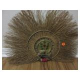 19th C Polynesian Samoan Tapa Eventail Fan