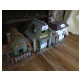 Figural wooden birdhouses: train Ticket Office,