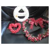 Belleek (black mark) Bless This House wreath, 2