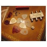 Vintage "tortoise shell" guitar picks, Moshay,