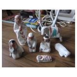 Bisque Native American style nativity (Connie