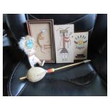 D. Bogay Humpback Yei sand art, Elsie Yazzie