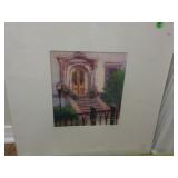 Leslie Kay Kuhn (GA) pastel, Pink Charleston Door-