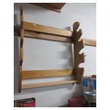 Vintage wall mount rifle rack